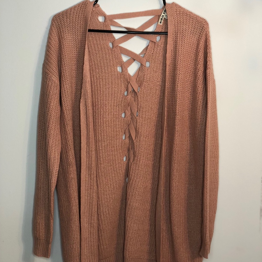 Long Warm Knitted Cardigan